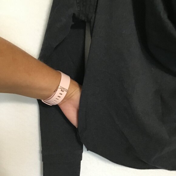 Lululemon Sway Cowl Neck Zip Up Jacket  Charcoal Grey/Black Size 4 - Picture 10 of 14